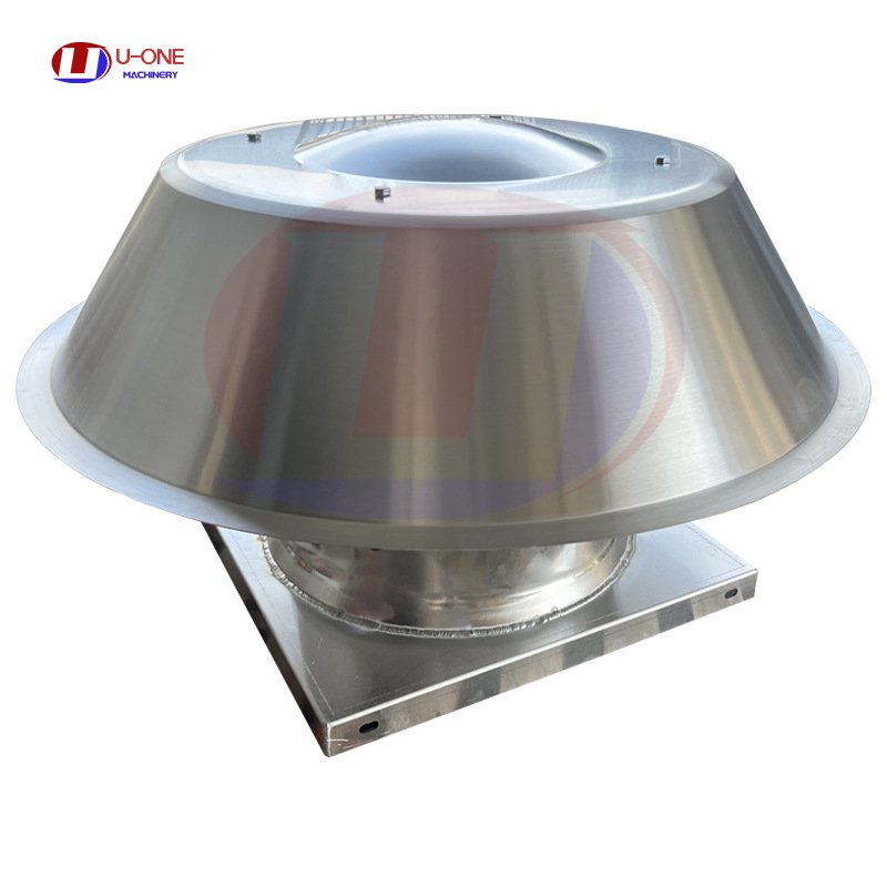 DWT Series Roof Mounted Exhaust Fan with Stainless Steel or Fiber Glass Materials Body