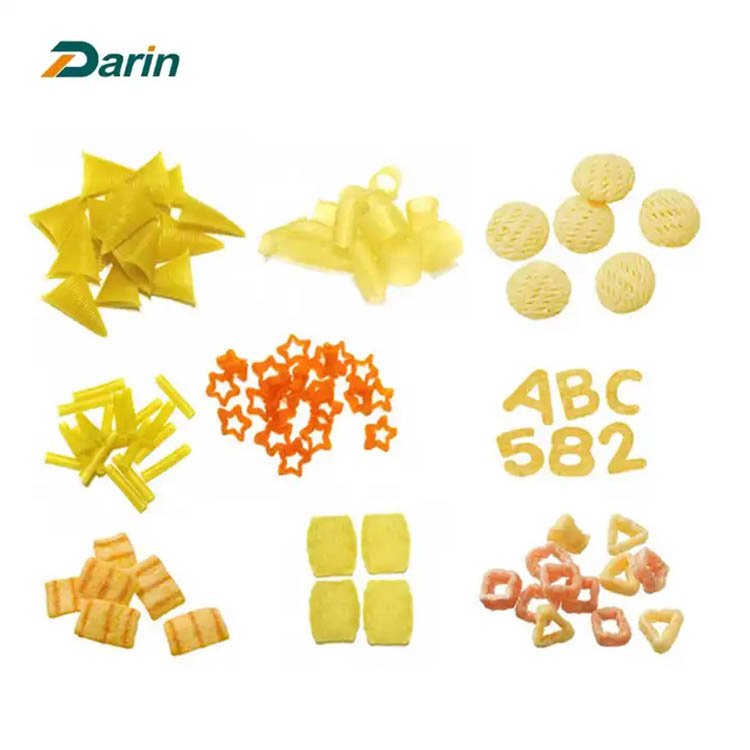 China Food Machine Factory Automatic 3d Snack Pellets Making Machine Panipuri Golgappa/fryums Snack Pellet Processing Line