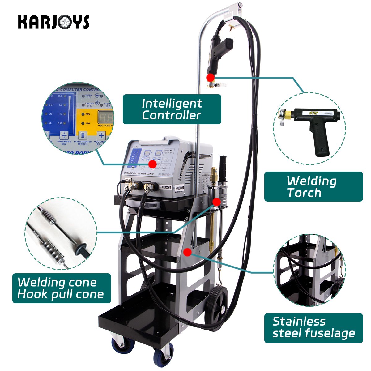 Auto Body Repair Equipment Car Dent Pulling Machine Car Body Repair Spot Welding Machine 2025 Newest Spot Welder Dent Puller