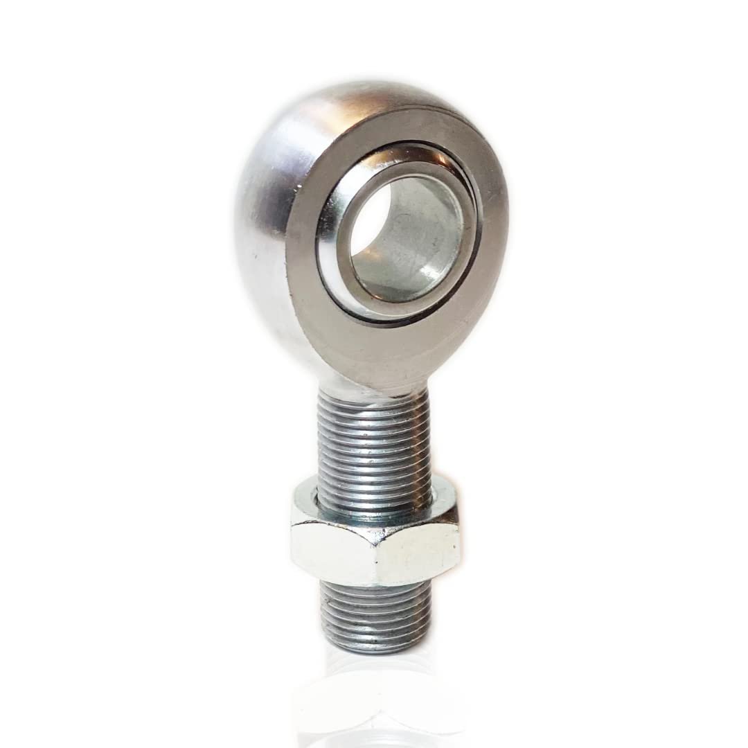 3/4 RH XM12 4130 Chromoly Rod End Heim Joint Steering Shaft Support Spherical Rod End 3/4-16 in Right Hand Male Thread Jam Nut