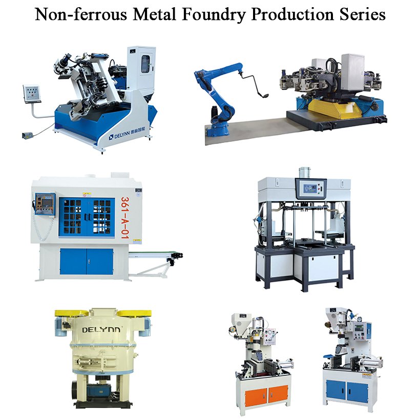 Gravity Casting Machine Production Line for Kitchen Utensils Auto Parts Faucets Fire-fighting Parts Pump Valves Pipe Fittings