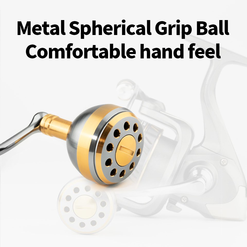 Spinning Reel Handle 500-7000 Replacement Handle Rocker Arm Grip With Round Power Knob Fishing Reel Handle Fishing Accessories