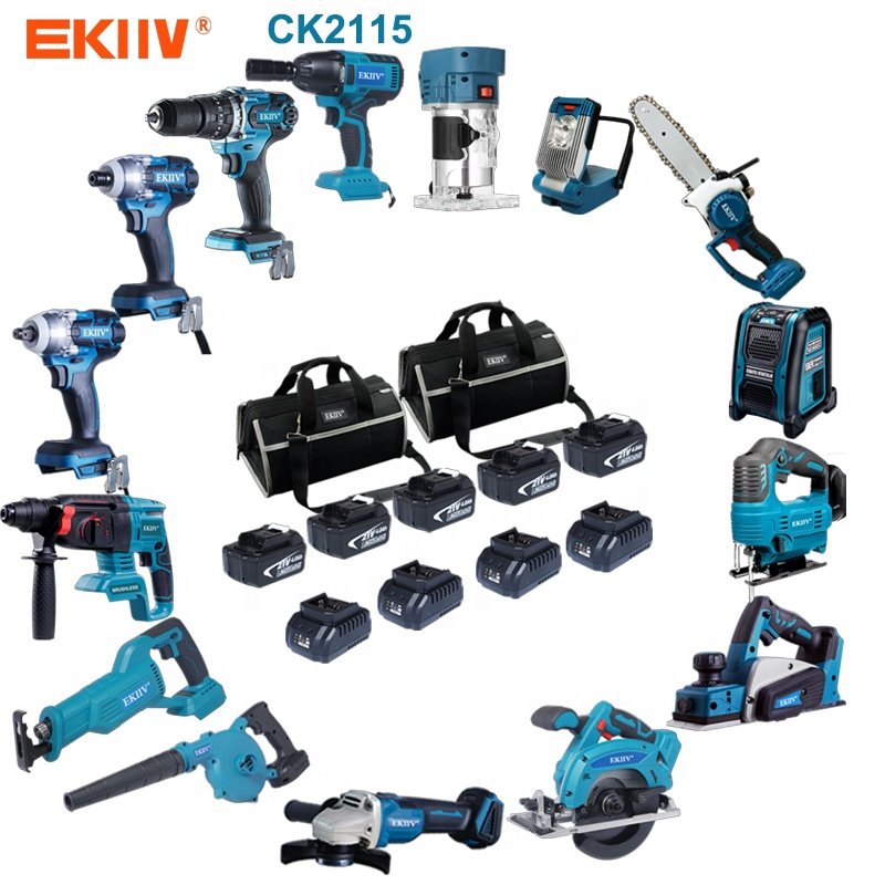Portable Cordless Drill Combination Tool Set Wireless Lithium Electric Impact Drills Rechargeable Battery Power Screwdriver Kits