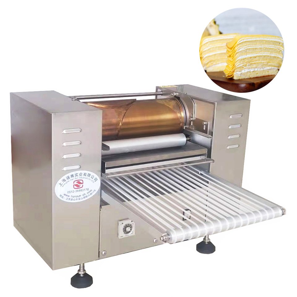 Large Professional Automatic Machinery Production Line Japanese Mini Pancake Maker Mille Layer Crepe Cake Making Machine