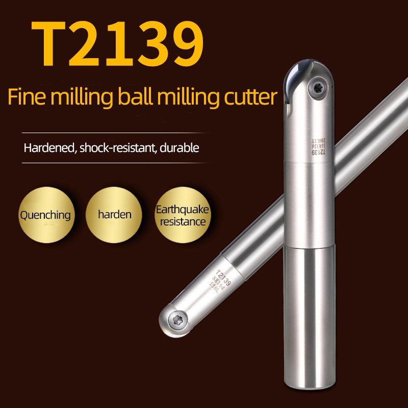 T2139 Ball End Milling Cutter Holders Semi-Spherical Milling Cutter CNC Tool Holder For Cutter Tools Milling Carbide Blades
