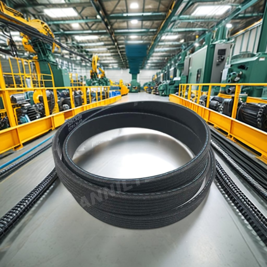 Factory Direct High Quality Poly V Belt Customized Ribbed Belt with EPDM Rubber and OEM Supported