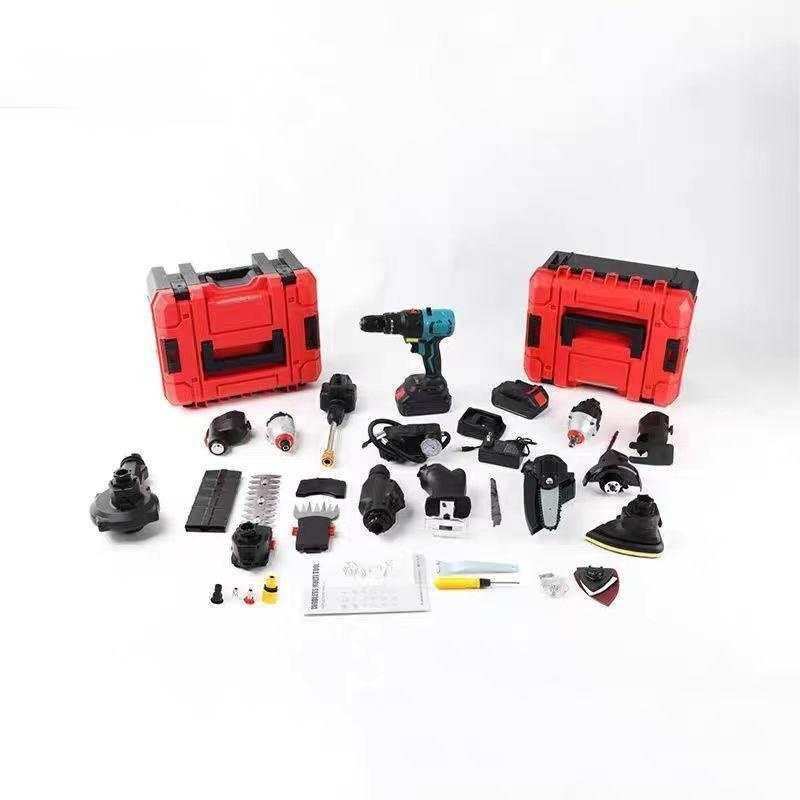 21V Rechargeable Brushless Cordless tools Multipurpose power tools set lithium battery tool case