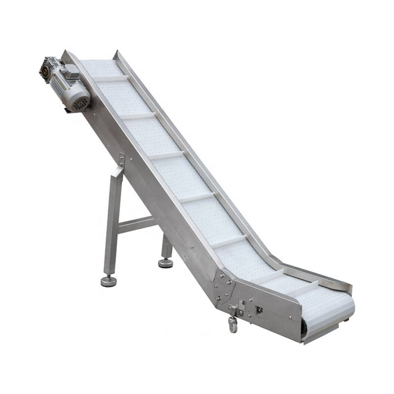 Wear Resisting Moist Seafood Conveying PVC/PU Material Belt Conveyer Lifter