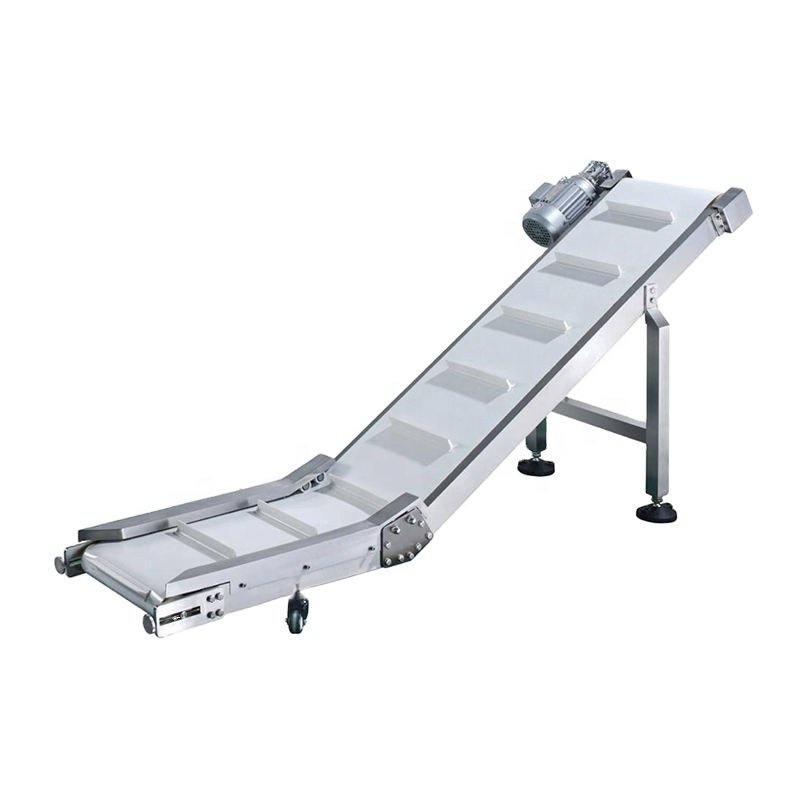 Wear Resisting Moist Seafood Conveying PVC/PU Material Belt Conveyer Lifter