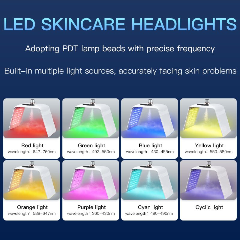 Facial Rejuvenation Machine PDT Photon Therapy Skin Facial Beauty Devices Rejuvenecimiento Galvanic Home Use Beauty Equipment