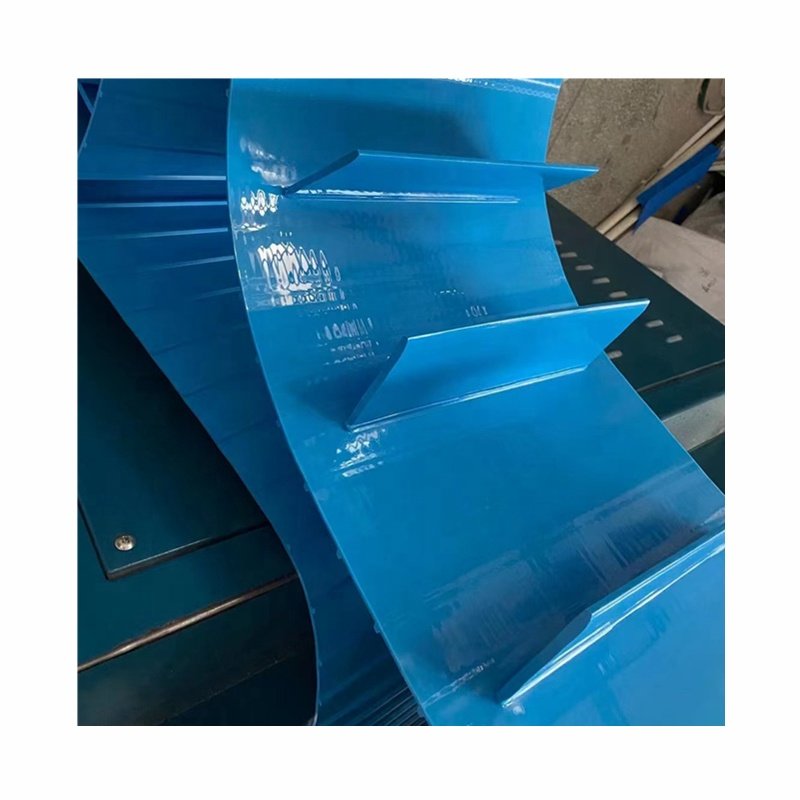 10mm Straight Baffle Sealed Waterproof And Antibacterial Potato Chip Conveyor Positive Lightweight Thermoplastic Conveyor belt