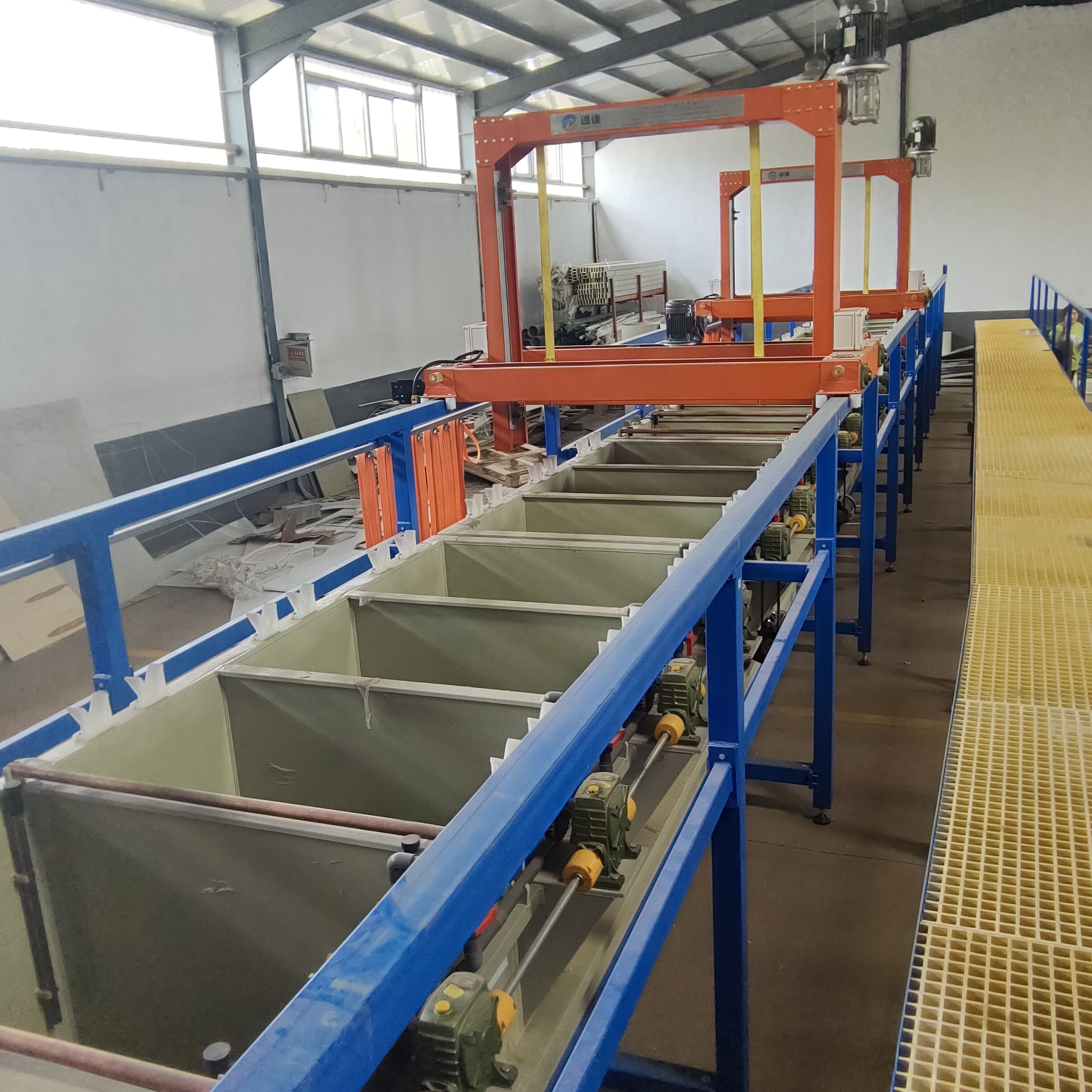 Auto Galvanized Line for Threaded Rod / Black Nickel Plating / Electro Plating Set