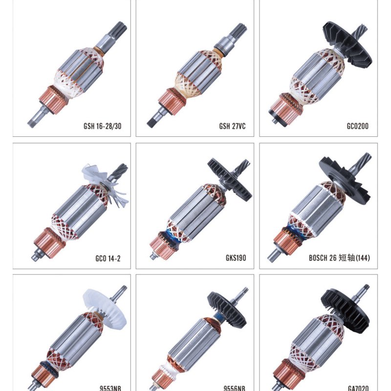 Professional manufacture of angle grinder power tool spare parts armature rotor