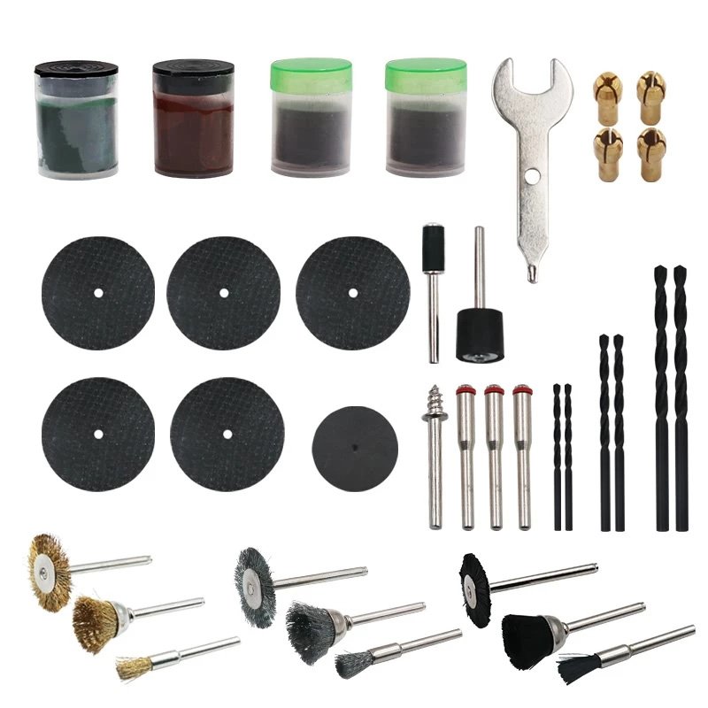 Micro Drill Rotary Tool Accessories Set Electric Mini Drill Engraver Grinding Polishing Kit Power Abrasive Tools for Woodworking