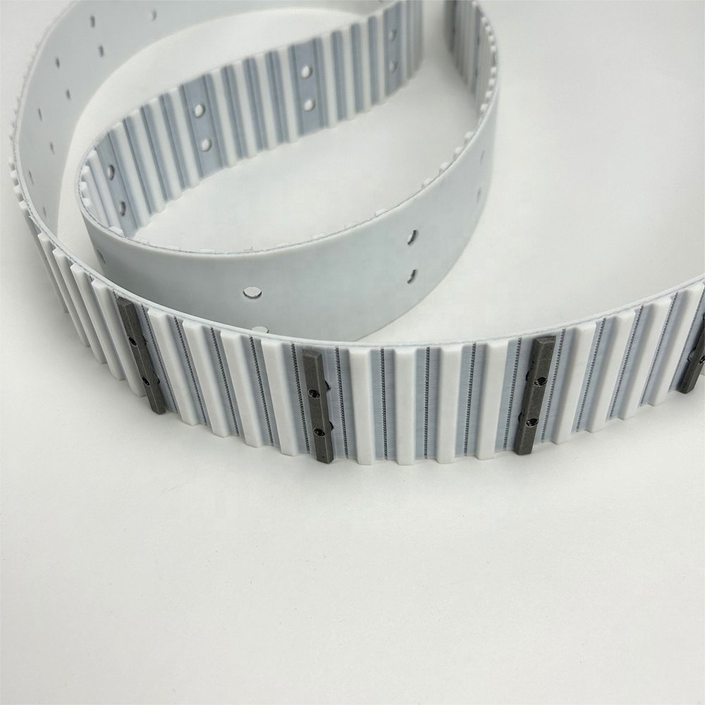 H pitch tooth pulley pu timing belt with false metal tooth polyurethane synchronous belt for transmission