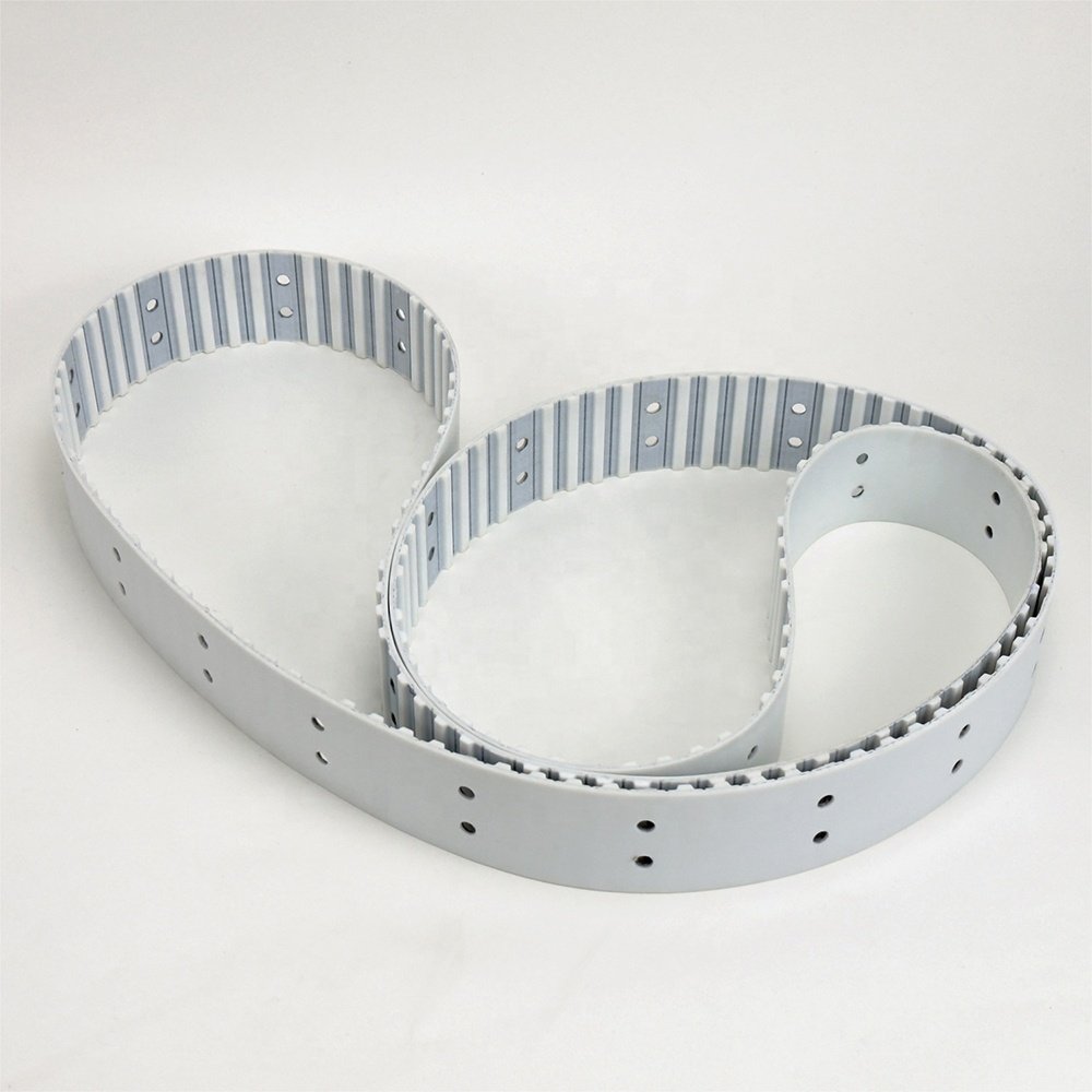 H pitch tooth pulley pu timing belt with false metal tooth polyurethane synchronous belt for transmission
