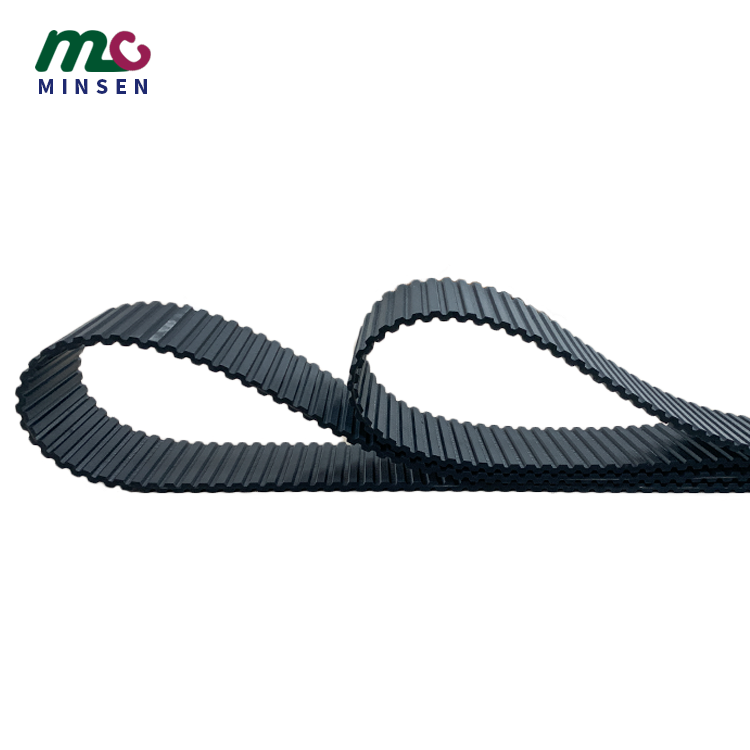 High quality cheap black industrial direct sale double side teeth timing belt