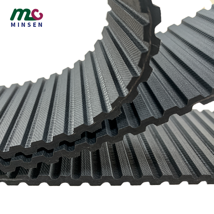 High quality cheap black industrial direct sale double side teeth timing belt