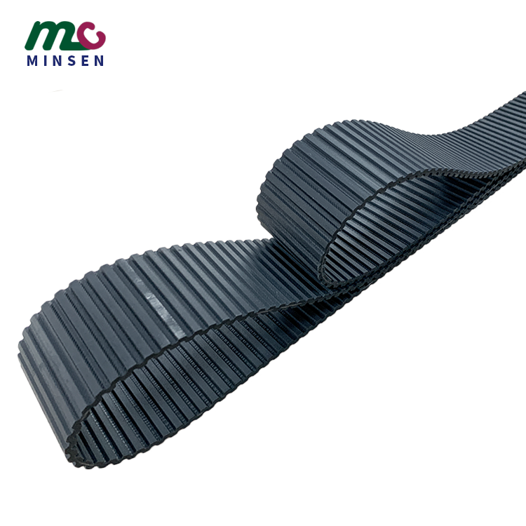 High quality cheap black industrial direct sale double side teeth timing belt