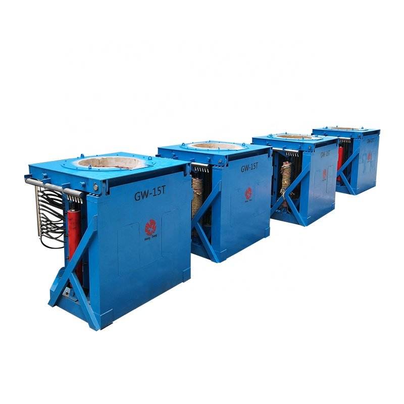 500kg 1T 2T 5T 10T 20T Industrial Electric Foundry Induction Furnace Supplier Melting Iron Steel Aluminum for Sale