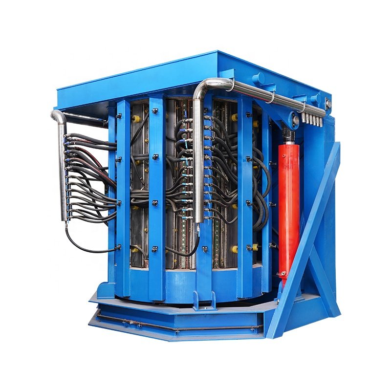 500kg 1T 2T 5T 10T 20T Industrial Electric Foundry Induction Furnace Supplier Melting Iron Steel Aluminum for Sale