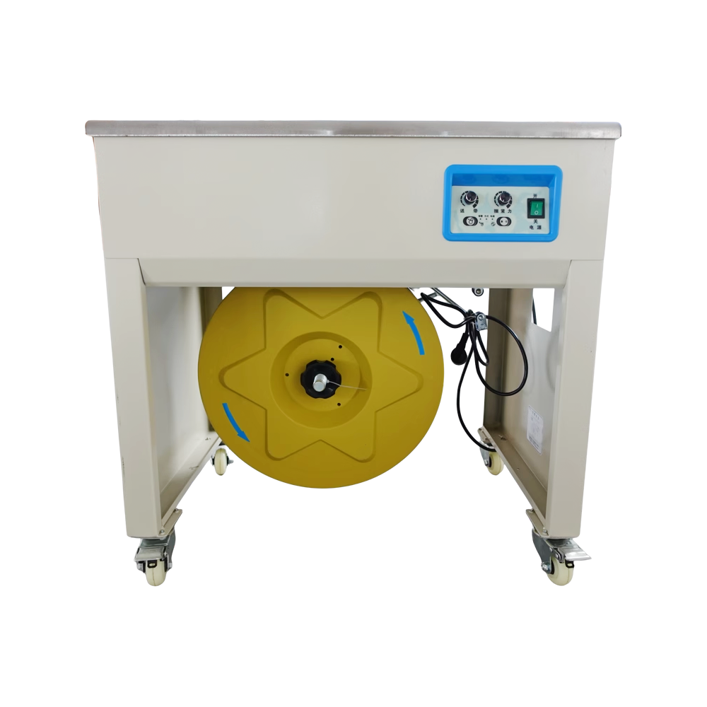 SJB Hot Selling Semi -Auto Strap for Carton Box Strapping Machine Case PP Belt Horizontal Electric Packing Machine