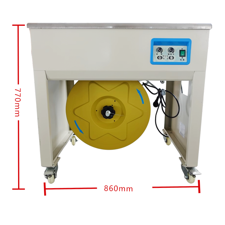 SJB Hot Selling Semi -Auto Strap for Carton Box Strapping Machine Case PP Belt Horizontal Electric Packing Machine