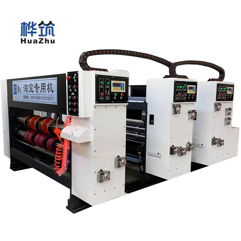 Auto Corrugated Box Manufacturing Machinery Trade Carton Cardboard Boxes Die Cut Production Line Making Machine With Printing