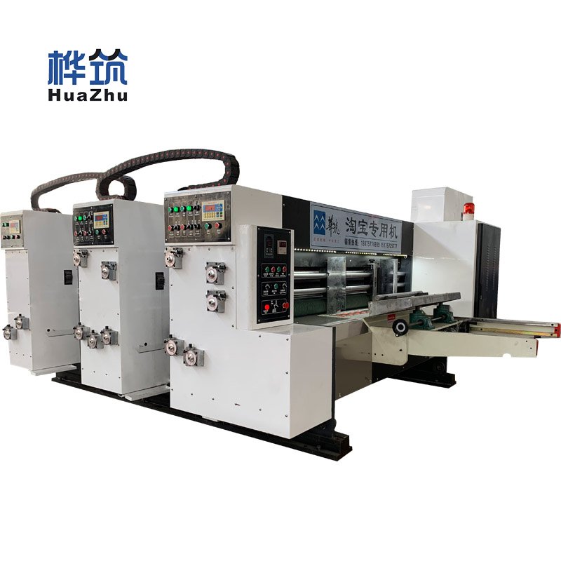 Auto Corrugated Box Manufacturing Machinery Trade Carton Cardboard Boxes Die Cut Production Line Making Machine With Printing