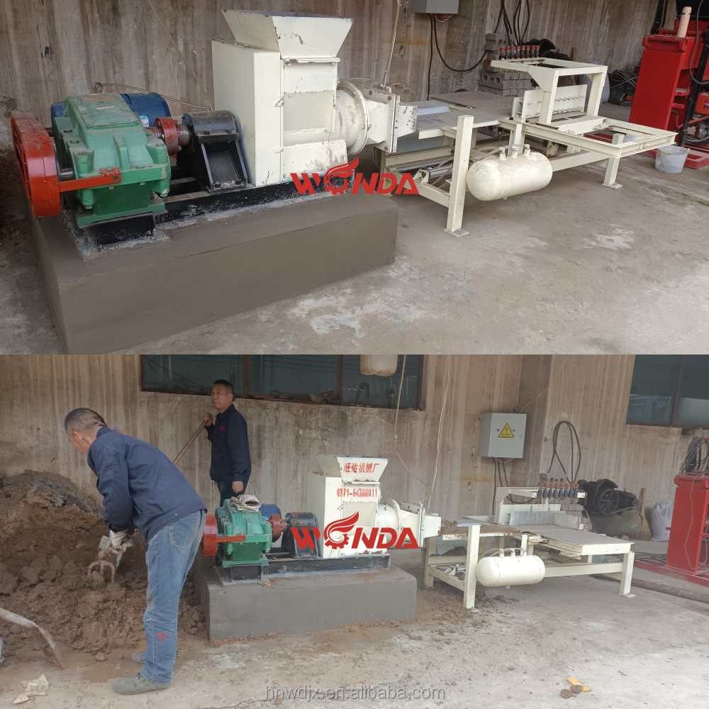 Mini Brick Production Line Red Clay Mud Bricks Making Machine Price Lowest Price Fired Clay Earth Soil Bricks Making Machinery