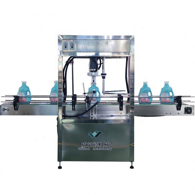 Easy Installation Auto Rotary Liquid Detergent Filling Machine Fully Automated Filling Capping Labeling Production Line