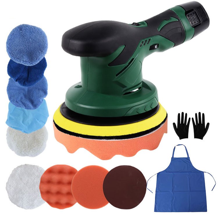 12V Cordless Car Polisher Tool Set Variable Speed Drill and Buffer for Car Polishing