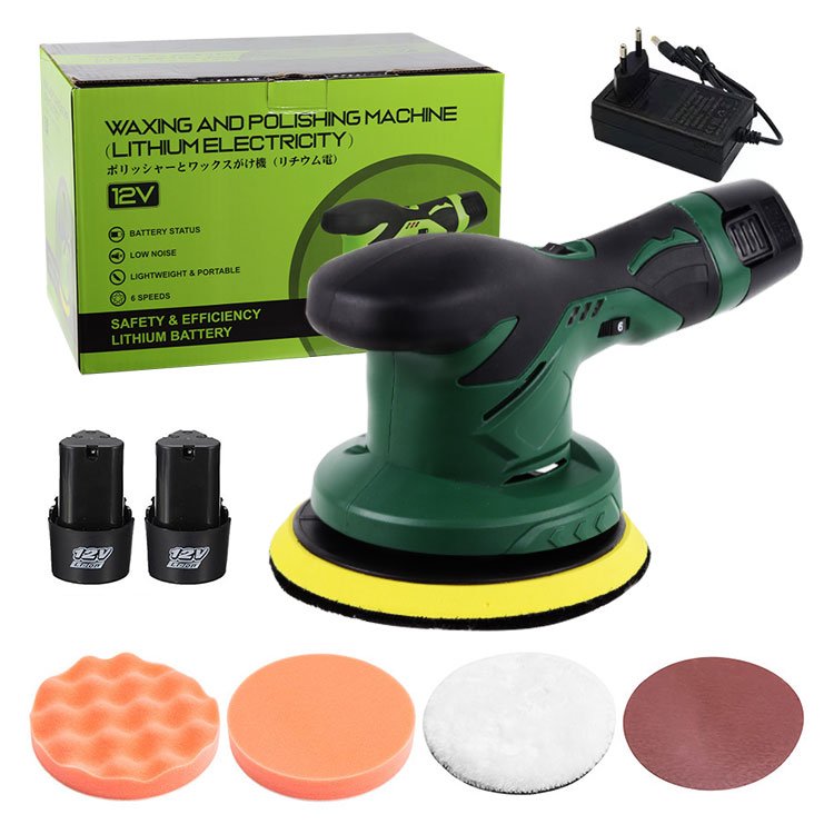 12V Cordless Car Polisher Tool Set Variable Speed Drill and Buffer for Car Polishing