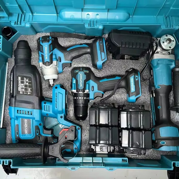 Factory Power Drills kit 21v portable electric cordless brushless 18V cordless drill Lithium Battery power tools kit