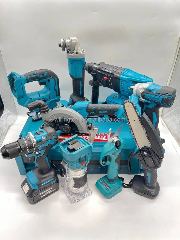 Factory Power Drills kit 21v portable electric cordless brushless 18V cordless drill Lithium Battery power tools kit