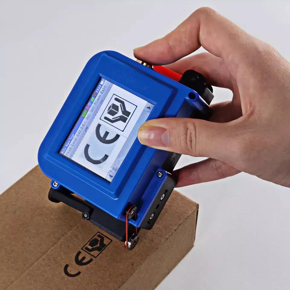 BTMARK Mini Thermal Inkjet Printer Smart Handheld Mini Printer to Print Production Date Food Bag Bottle Body 4.5 Inches