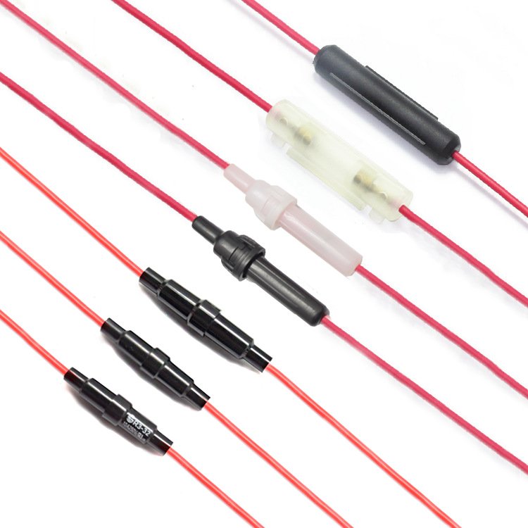 Flame-Retardant High-Temperature Resistant Automotive 1000v 6.35x31.75mm Fuse Car Inline Fuse Holder Box For Overload Protection