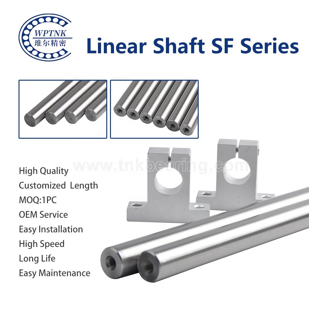 Manufacturer SF3 SF4 SF5 SF6 SF8 SF10 Thread Holes 3mm 4mm 5mm 6mm 8mm 10mm End Machining Solid Hollow Linear Guide Rod Shaft