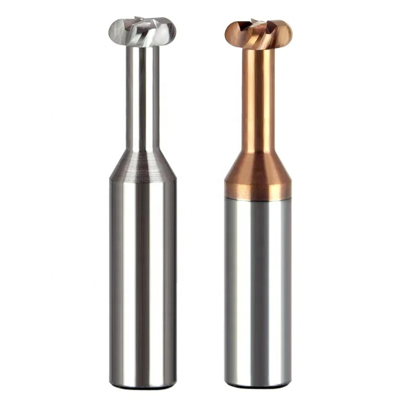 Radius Corner T Slot End Mill CNC Carbide Cutter Concave Arc Machining Steel Aluminum Tool 6mm R0.5 R1 R1.5