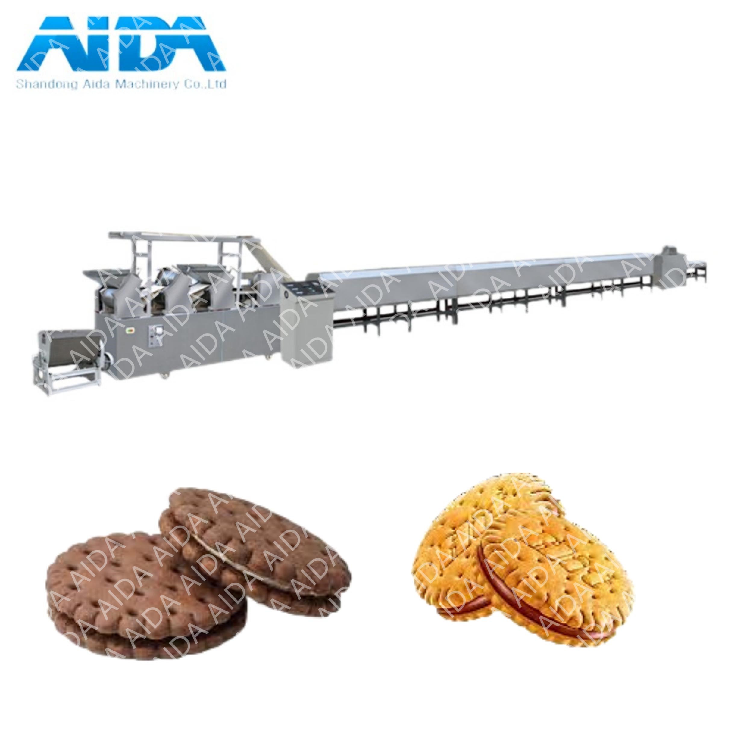 Automatic High Speed Biscuit Cookie Sandwich Baking Packing Equipment Making Production Machines