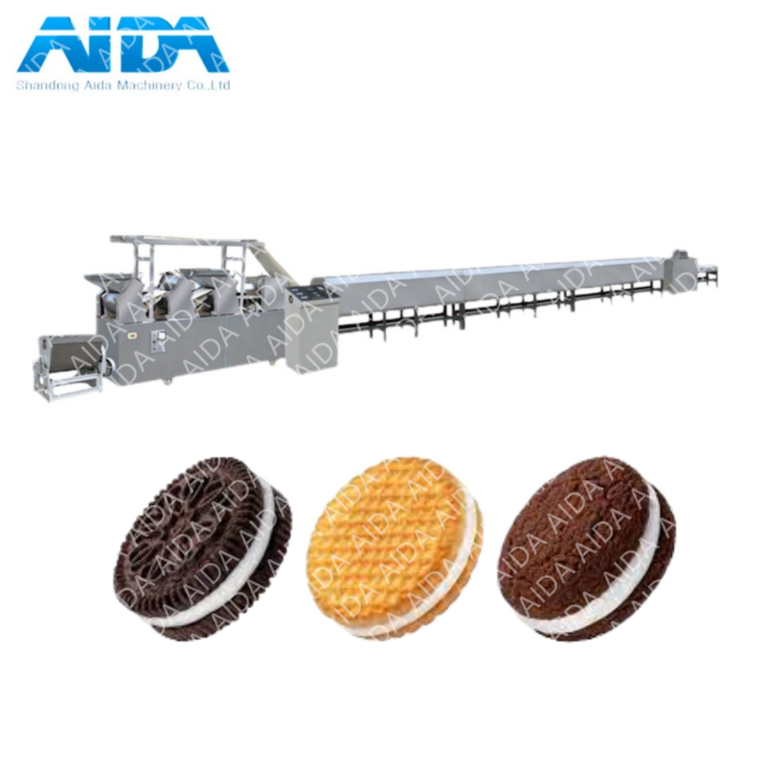 Automatic High Speed Biscuit Cookie Sandwich Baking Packing Equipment Making Production Machines