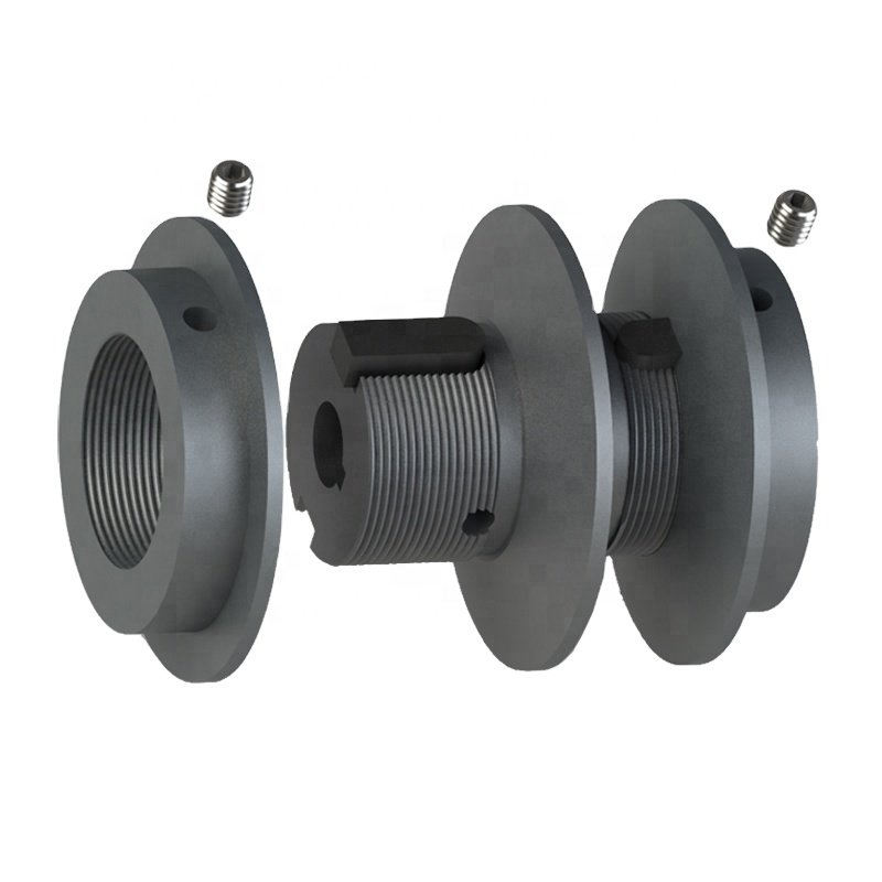 Two grooves mechanical variable speed v belt drive pulley for transmission
