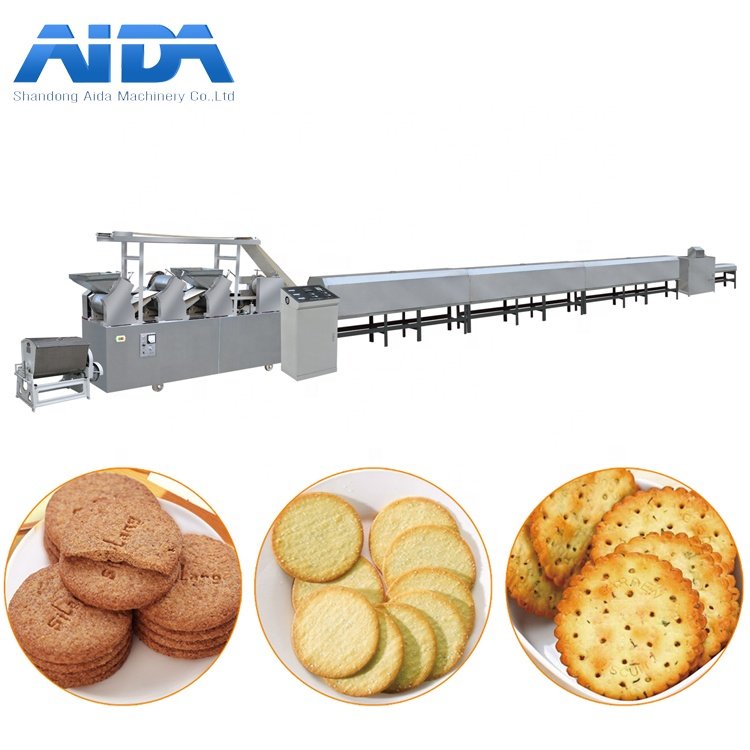 AD 225 AD 280 Fully Automatic Small Multifunctional Biscuit Production Line Equipment