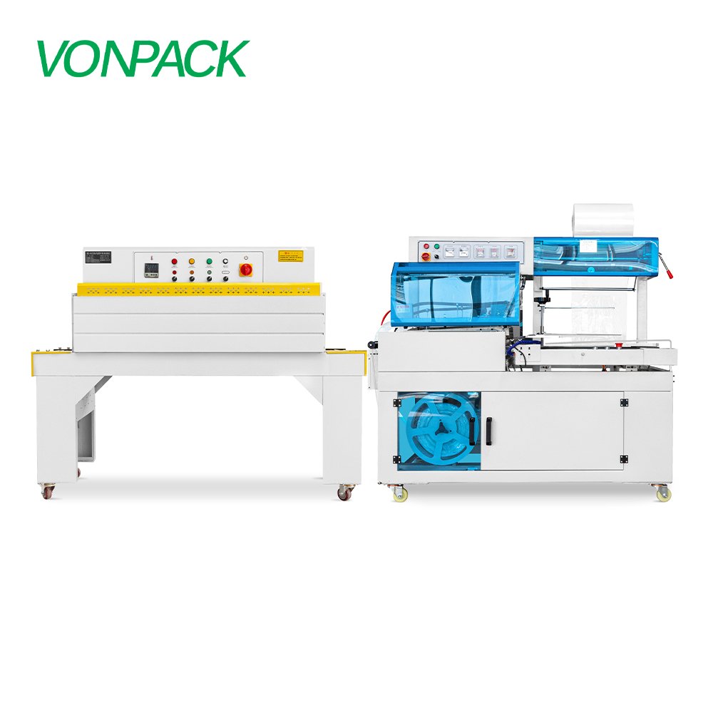 BF450 Fully Auto POF Film Side Sealer L Sealing Machine Assembling Palletizing Wrapping Thermal Shrinking