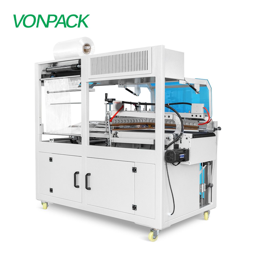 BF450 Fully Auto POF Film Side Sealer L Sealing Machine Assembling Palletizing Wrapping Thermal Shrinking