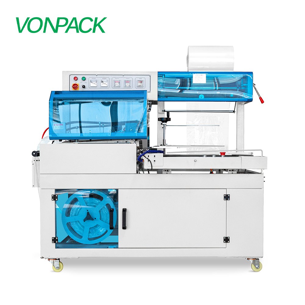 BF450 Fully Auto POF Film Side Sealer L Sealing Machine Assembling Palletizing Wrapping Thermal Shrinking