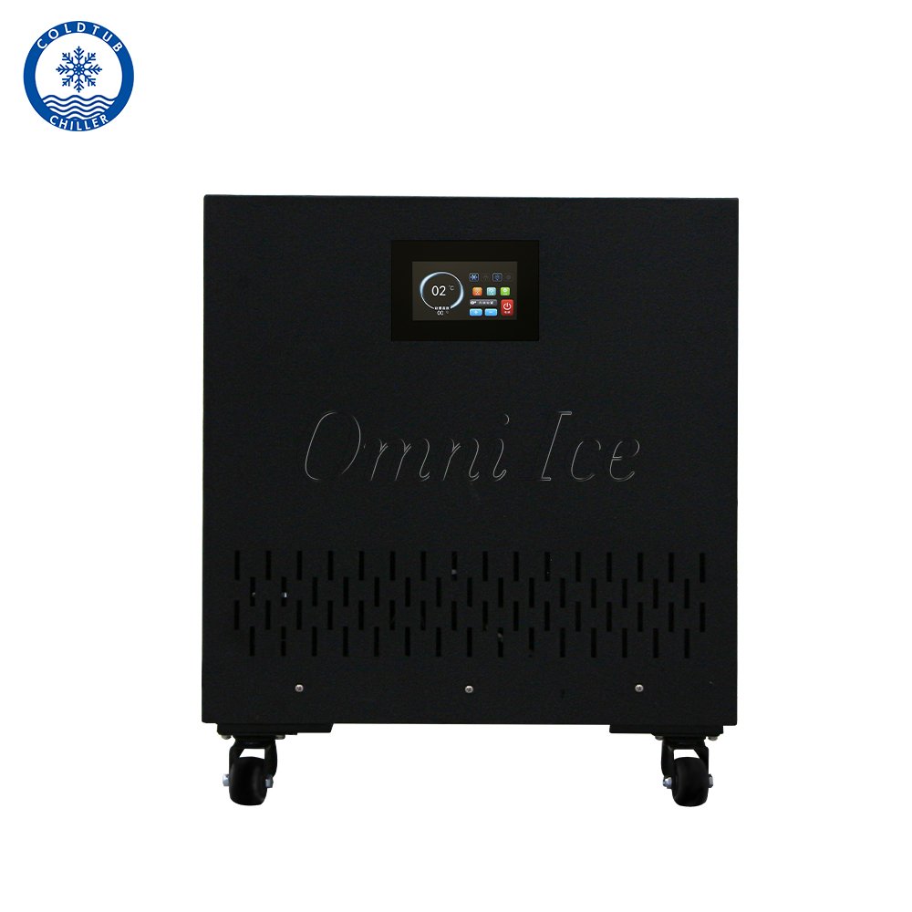 OMNI 1.5 HP Blast Cold Water Bath Ice Plunge Pump Motor Compressor Custom Logo 220V New Condition 5HP Cooling Capability