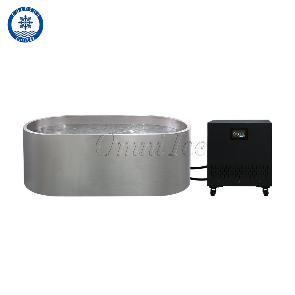 OMNI 1.5 HP Blast Cold Water Bath Ice Plunge Pump Motor Compressor Custom Logo 220V New Condition 5HP Cooling Capability