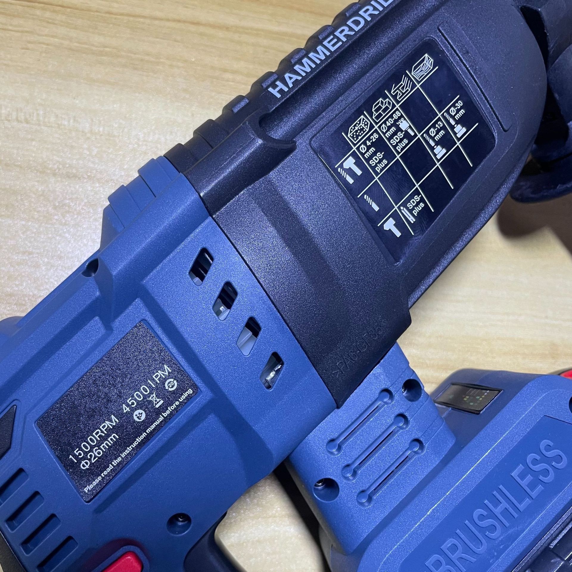 21v The Best Lithium Battery Cordless Power Brushless Drill Tools Combo Set With Accessories