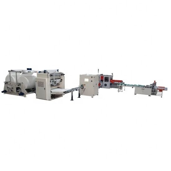 Full Automatic Hand Towel PE Plastic Film Packing Machine Production Line